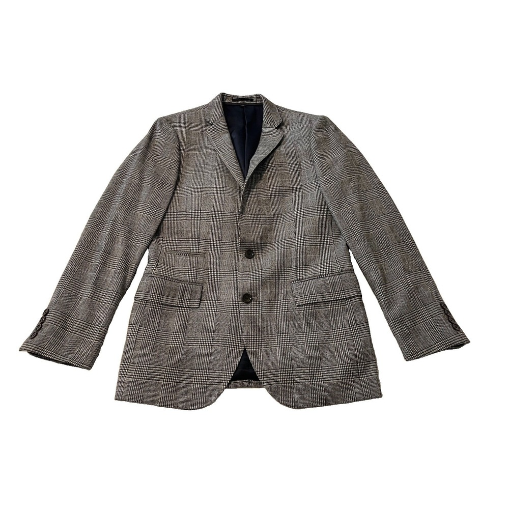J.Crew Ludlow Blazer British Moon Fabric Jacket Glen Plaid Prince Of Wales 36R